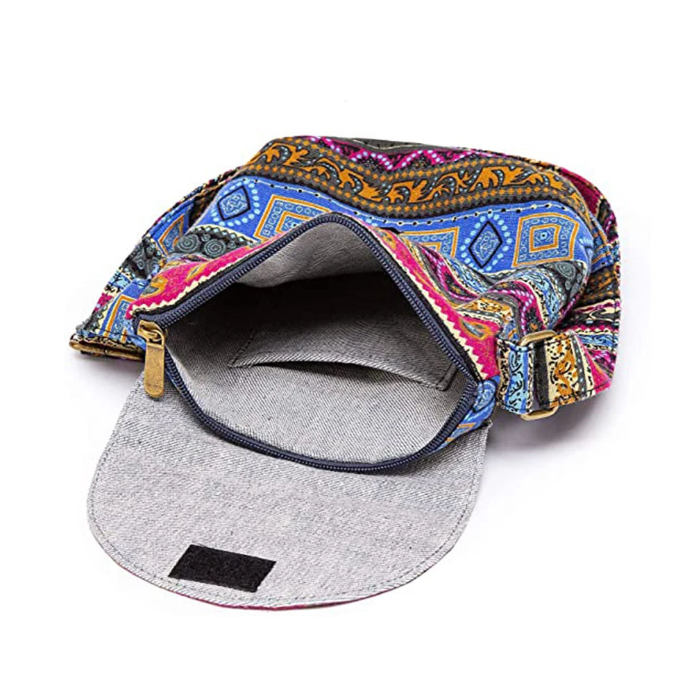 Custom Boho Hobo bag Cotton Side Shoulder Cross Body Sling Bohemian Hippie Bags