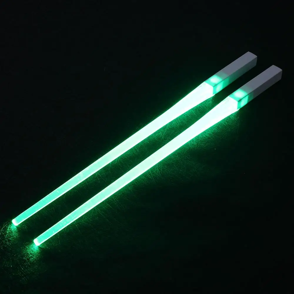 Estick LED Light  Kitchen Portable Chopsticks Gift Custom Japanese Sushi Light Up Tableware Ideas LED Lightsaber Chopsticks