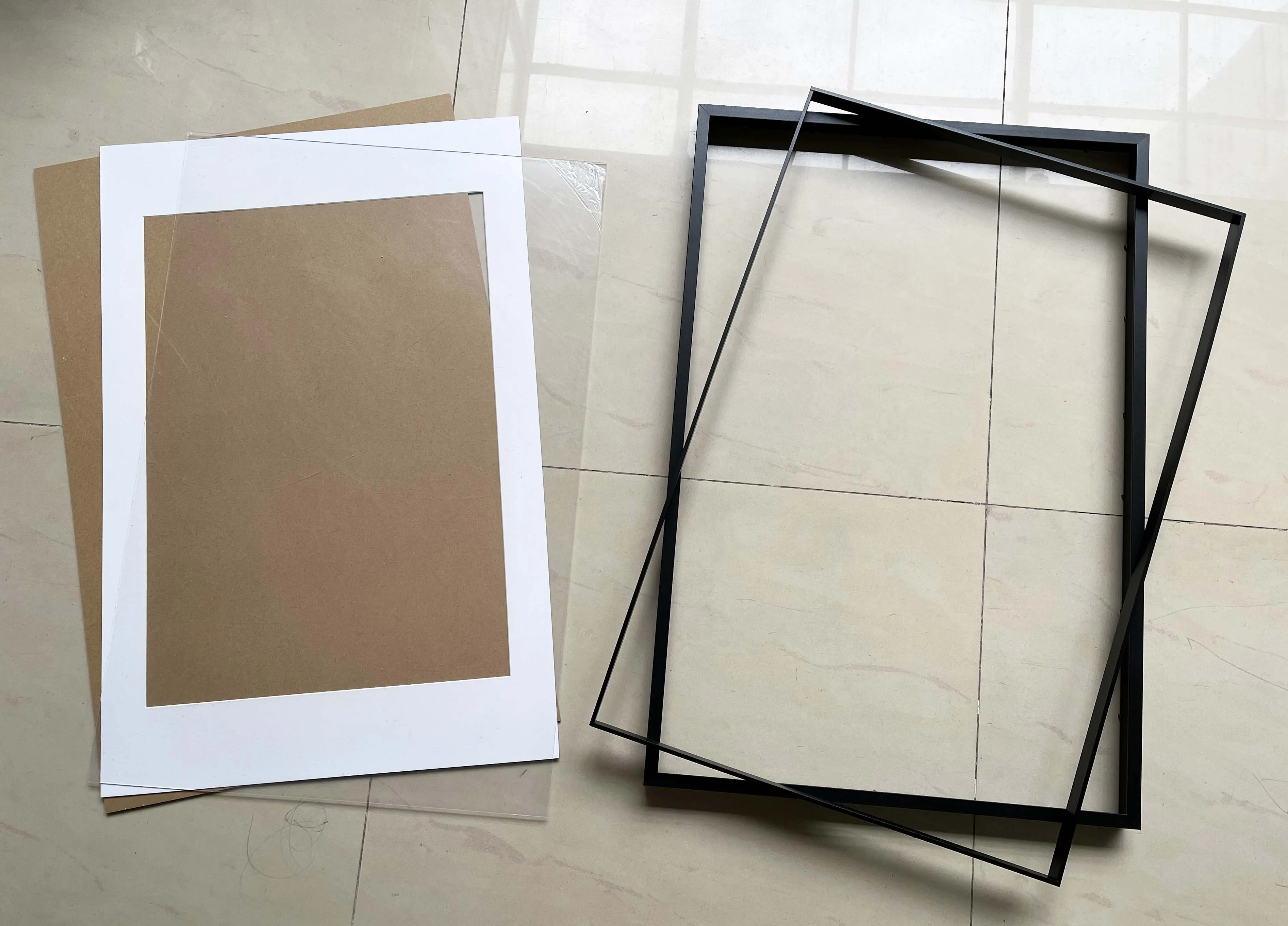 24x36inches shadow box frame, Solid wood picture frame, Deep frame art