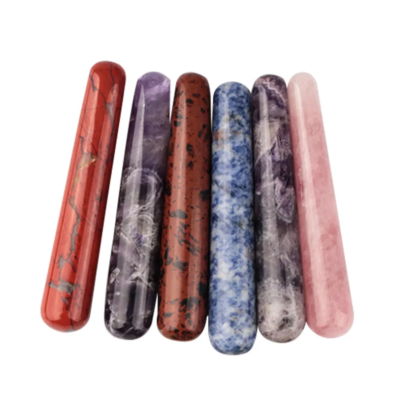 Массажная палочка с натуральными кристаллами