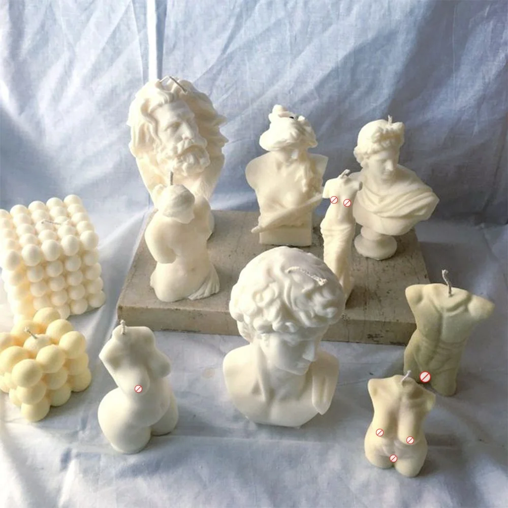 custom naked woman candle  body shape curvy candle body massage oil candle