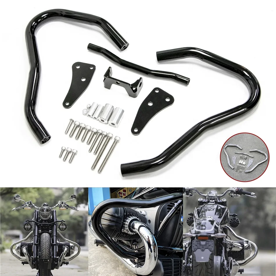Подходит для BMW R18 2020 2021 мотоцикла шоссе двигателя гвардии бампер аварии защиты баров трюк клетка рамки обтекатель протектор