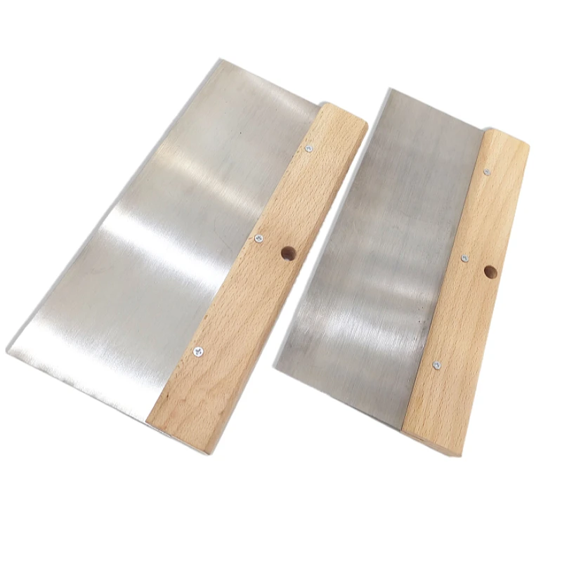 150mm/180mm/200mm wooden handle wide rubber scraper Squeegee Blade With Wood Handle Construction Tools Clean Putty Knife