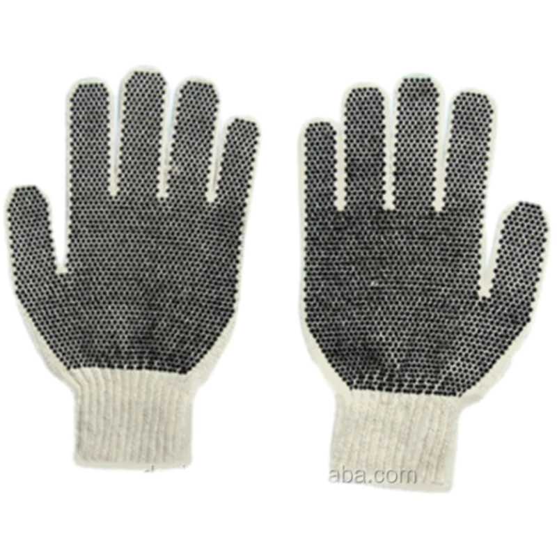 Labor Protection Safety Cotton Dotted Glove Thickened Wear Resistant Breathable Work Gloves