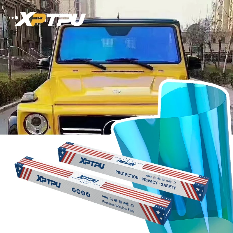 Hot saling window tint film Purple color series for cars 5 years warranty car window Blue Enchantress insulation film