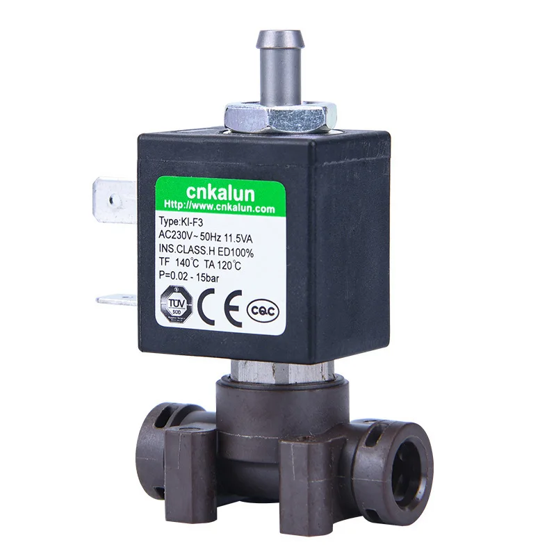 Factory Direct sale KL-F3 Normally Closed Plastic 220v 24v Dc 12v DC Voltage Clip on connection Water Solenoid Valve