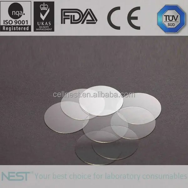 Высококачественная стеклянная чаша с крышкой для микроскопа 25 мм