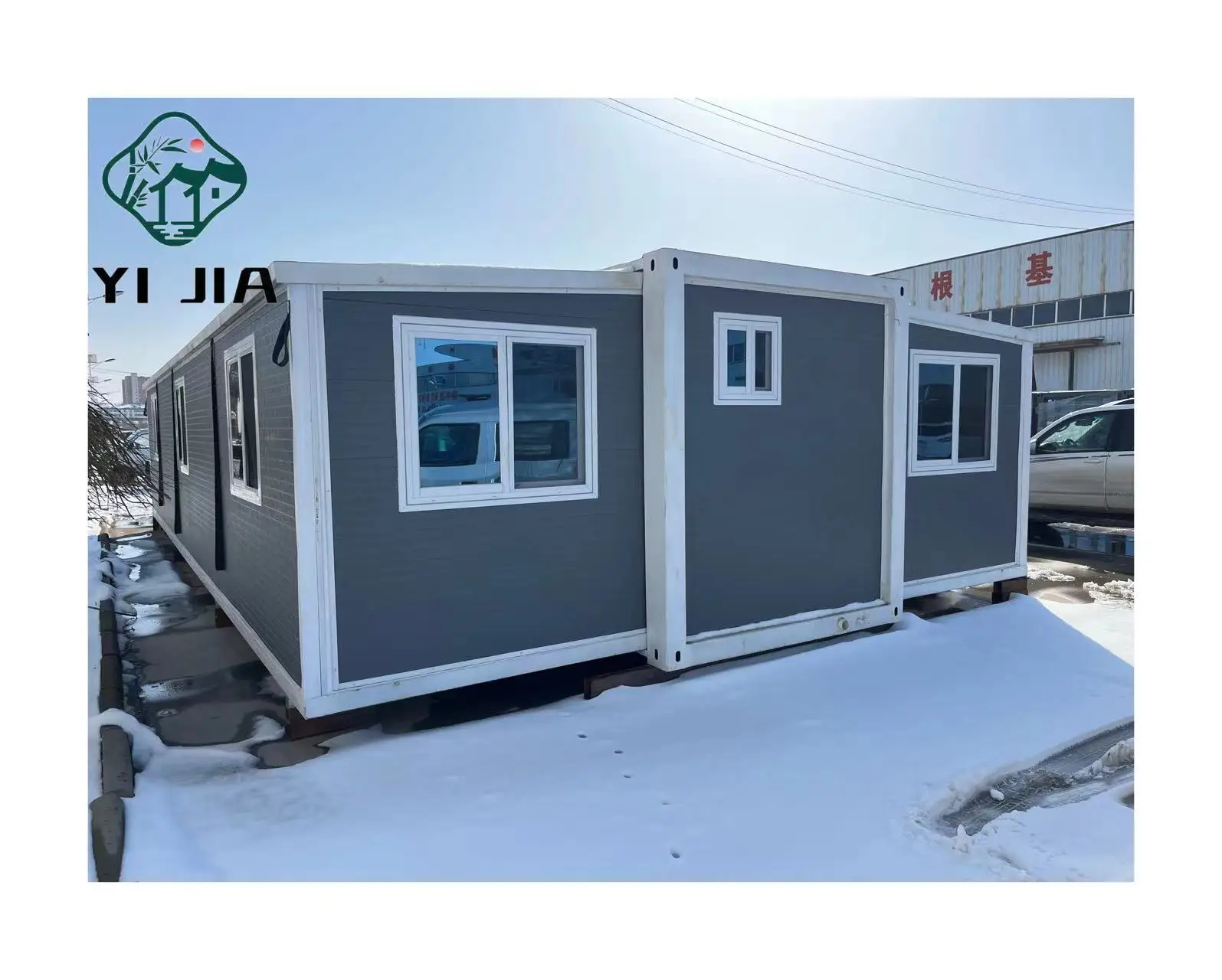 High quality earthquake resistant light steel double wing folding container apartment buildings house