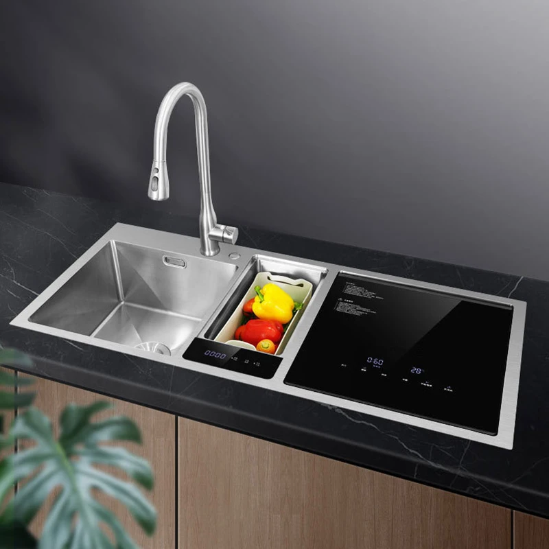 Kitchen built in dishwasher machine automatic smart ultrasonic in stainless steel sink dishwashers  for home