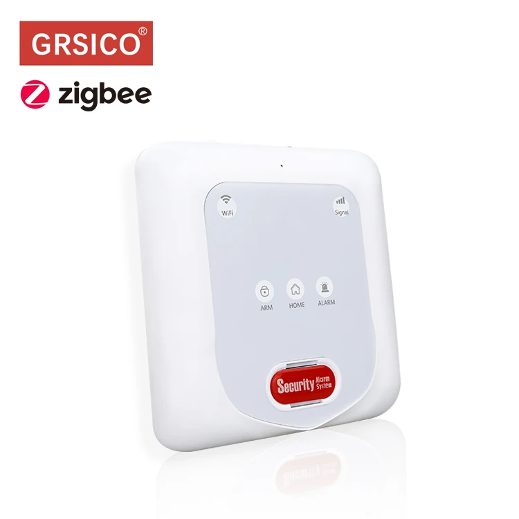 Tuya Zigbee GSM WIFI Alarm Kit with Siren and Door and SOS and PIR Detector for Smart Home Automation