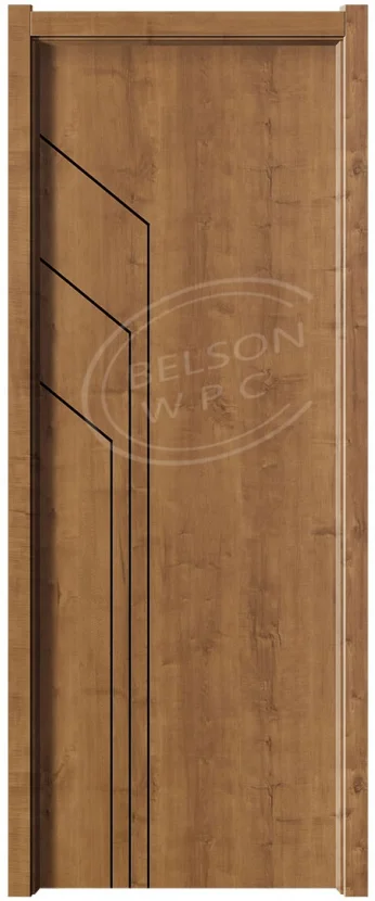 Belsonwpc Middle East Widely Used WPC Door Used Solid Wood Interior Doors Modern Security Doors