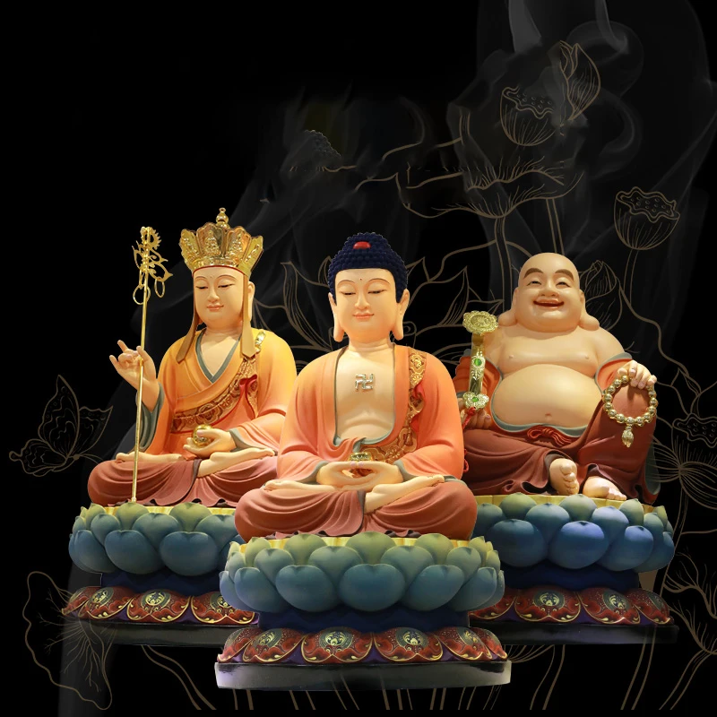 30cm-40cm-48cm-68cm Buddha statues for home resin gautama buddha decor happy gautam buddha meditation garden