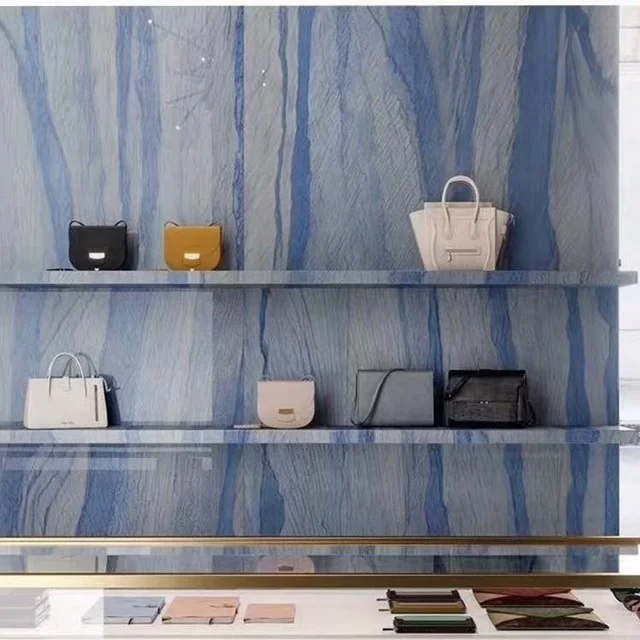 Синий бразильский синий макауба гранит толщиной 2 см мрамор Азул