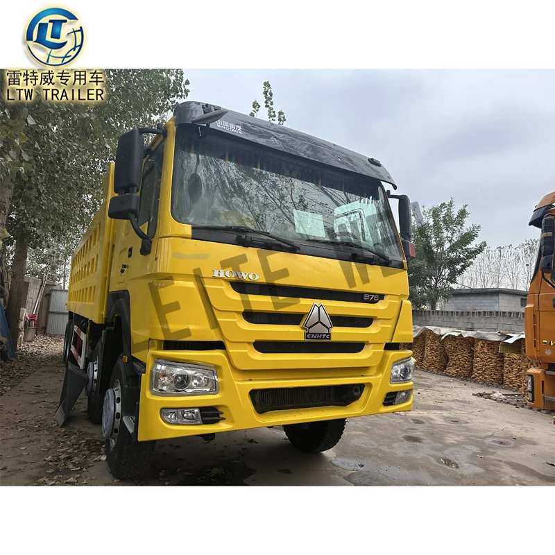 Sinotruck Howo 6x4 б/у 8x4 12 колесный самосвал 371 л.с. дизельный двигатель евро 2 ручной большой грузовик для продажи