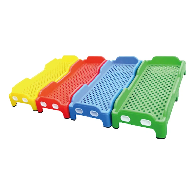 Custom Indoor Kindergarten Safety Bed Set Newly Designed Plastic for Children Kids Bed Over 2 Years 3 Years Colour