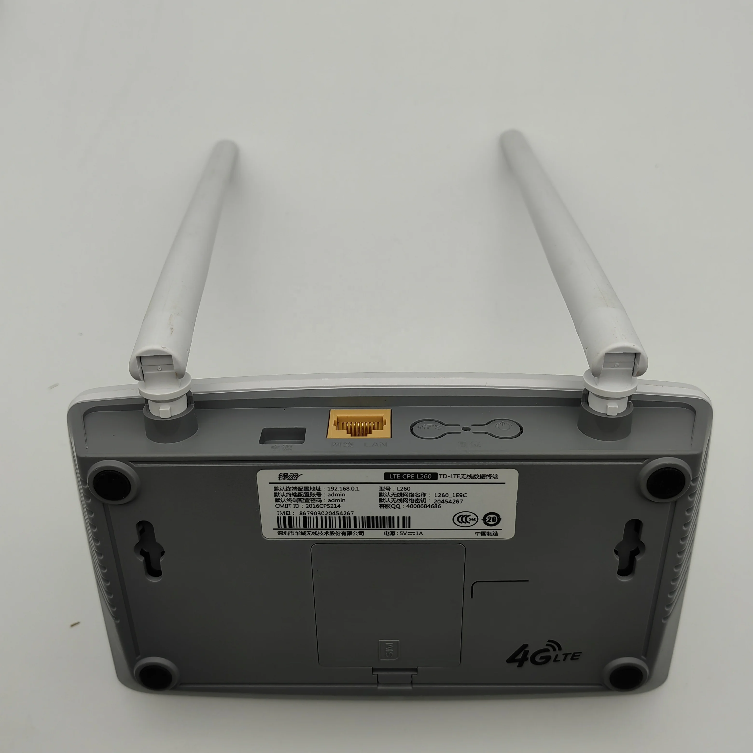 Good Price Unlock Used 4G Router 300Mbps 4G Modem WIFI Router With SIM Card Slot Wireless 4G LTE China Mobile L260 Router