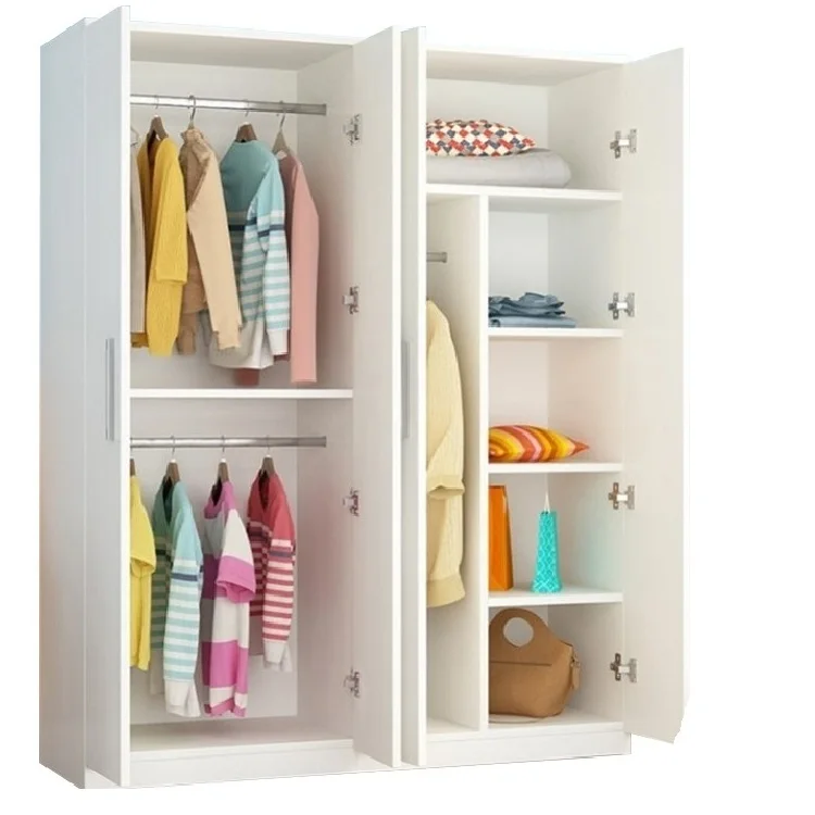 Factory Price Wooden Wardrobe Cabinet Clothes Closet Bedroom Armoire Organizer Big Closet