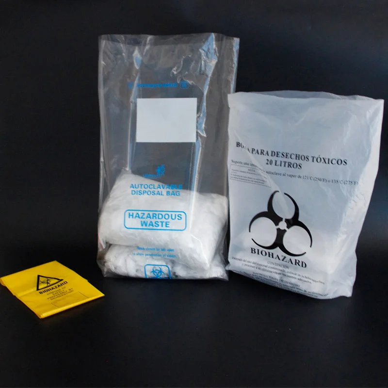 Disposable autoclave bag made of PP for safe disposal of medical waste in clinics