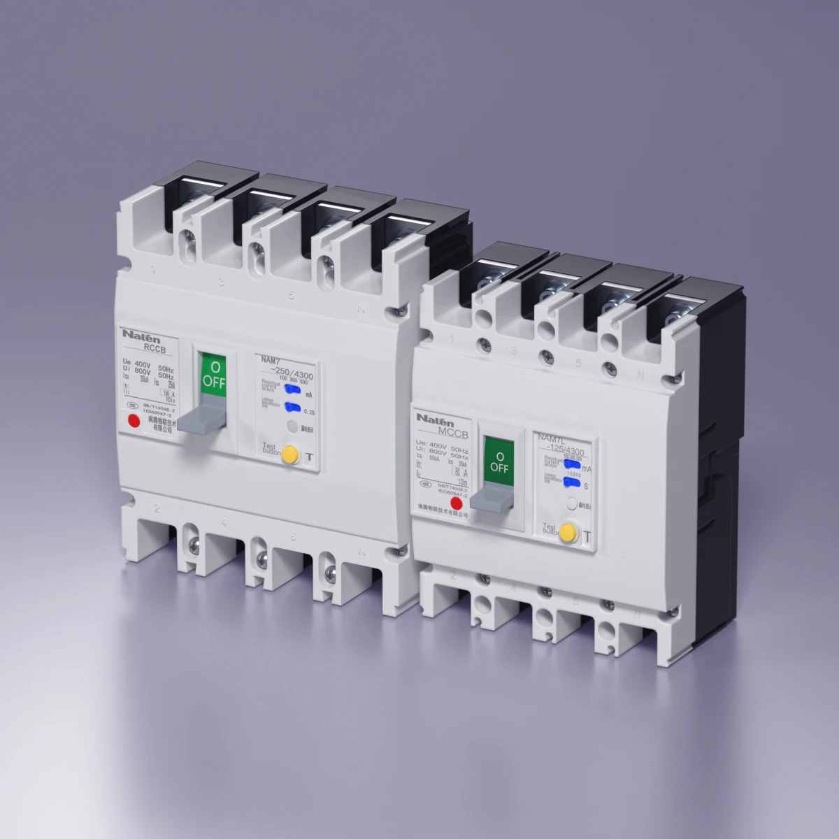 Adjustable Moulded case circuit breaker earth leakage MCCB for power distribution and motor protection NAM7LY series