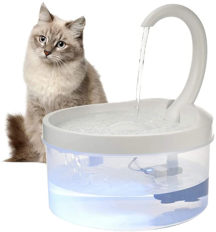 
Hot Sale Circulation Electric LED Drinking Water dispenser gravity automatic pet cat dog water food feeder cat water fountain 