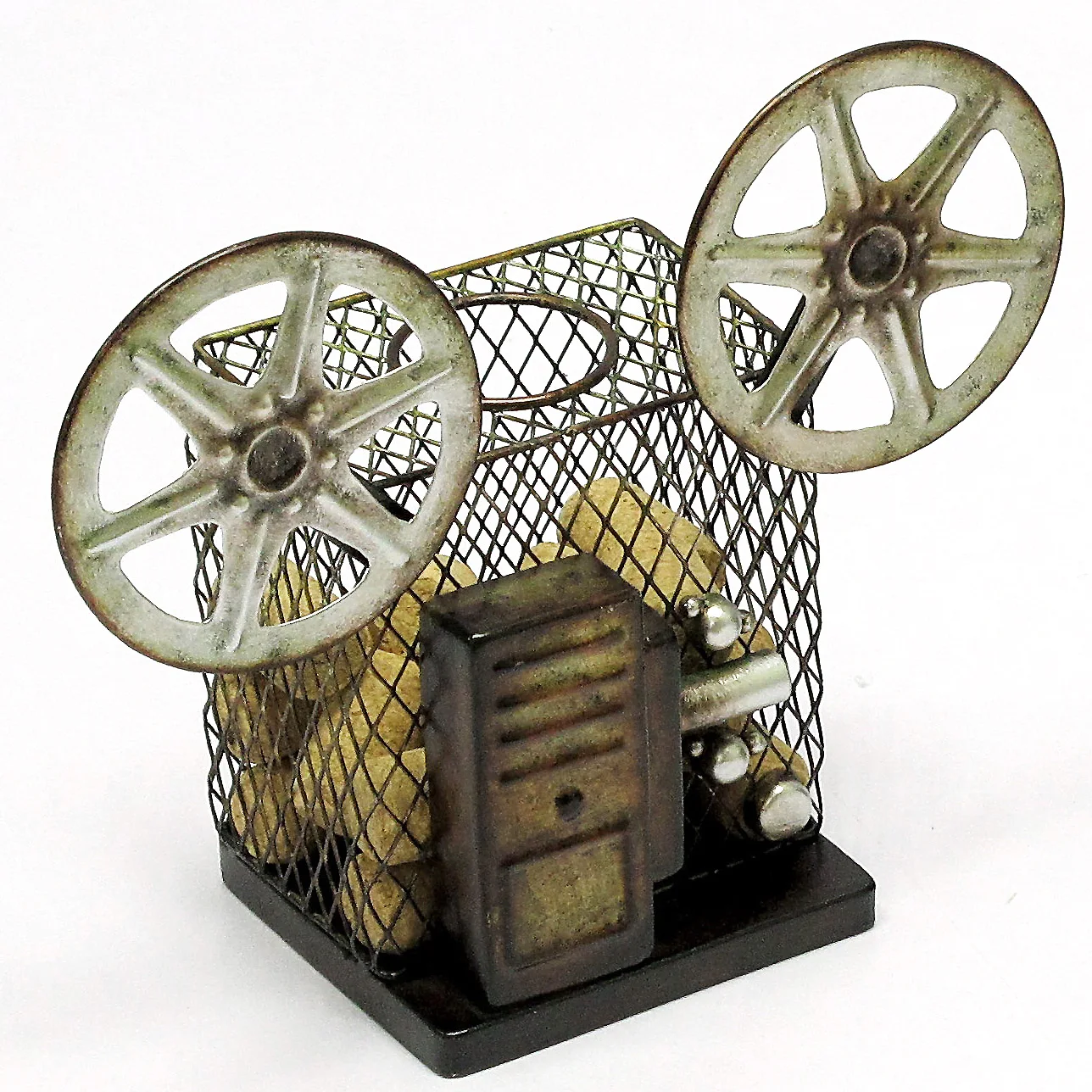 Specialized Wrought Iron Wine Cork Art Cage, Metal Wine Cork Holder For Home Decor