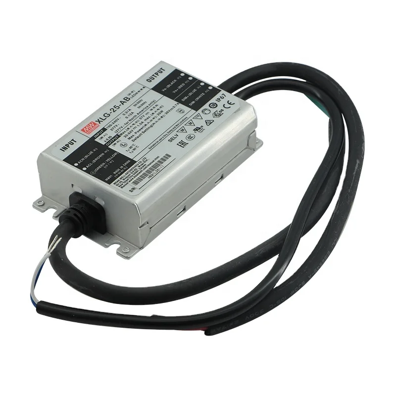 Бренд Mean Well представляет XLG-25-AB 700mA 25 Вт 0-10В Крытый AC DC Светодиодный драйвер Постоянный режим