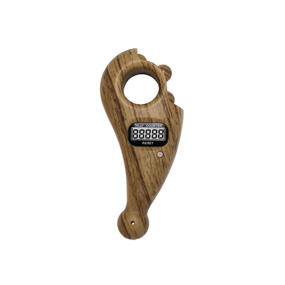 Wood Grain Muslim Hand Tasbeeh Prayer Beads Tally Rosary Chapelet Islam Ramadan Gift SetDigital Tasbih Electric Counter