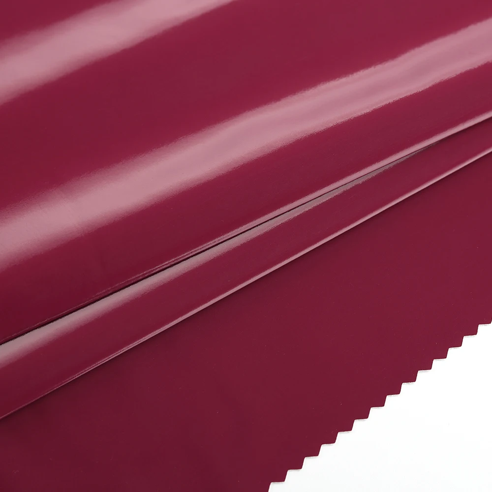 high quality glossy 2-way stretch pu leather skin-tight leggings faux leather fabric breathable artificial leather