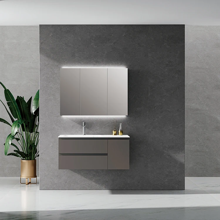 SANIPRO Gabinete de la vanidel cuarto de bano Bathroom Furniture Sets Make Up Mirror Vanity Storage Cabinet