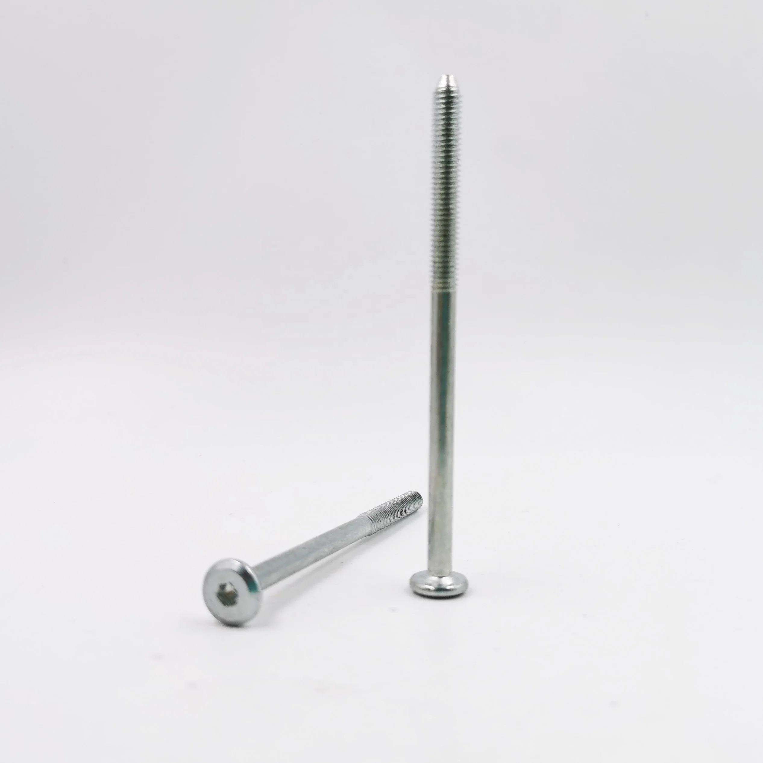 carbon steel zinc coated furniture connecting Flat Head hex socket allen Bolts Furniture Screws Joint Connector Bolt & Nut Set