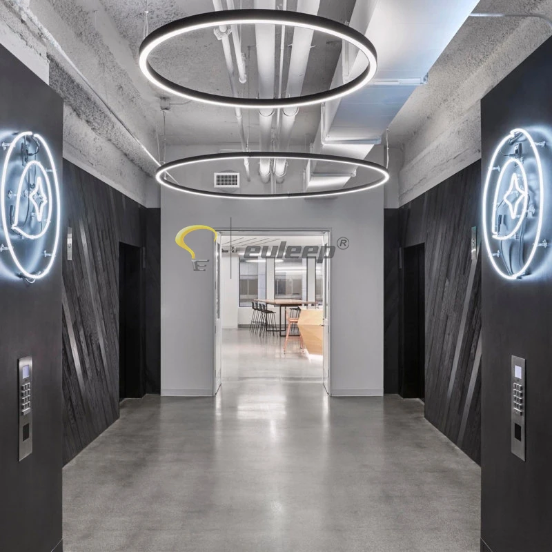 china wholesale round pendant linear led light 35w 40w circular led metting room lamp