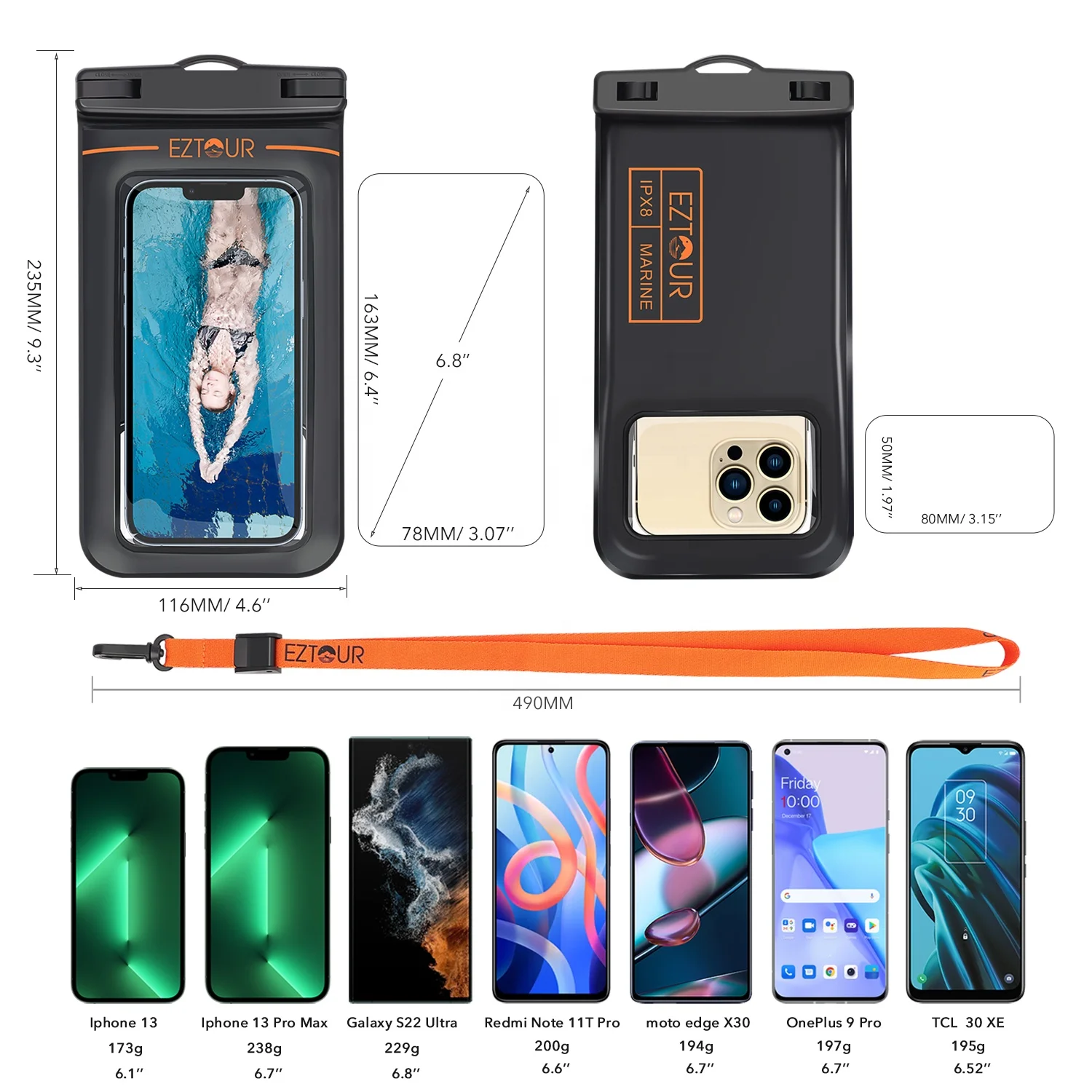 Customized Brand Floating Water Proof Phone Pouch, Waterproof Phone Case