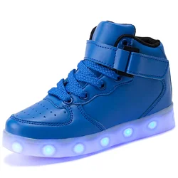 custom fashion led light skate shoes young boy girl dance sneakers
