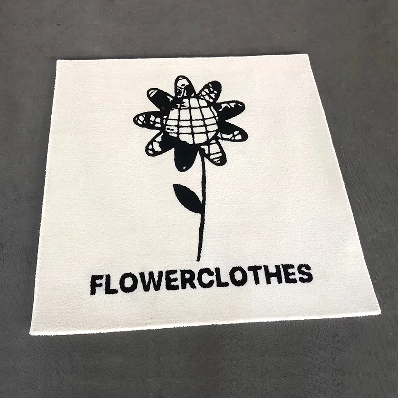 Custom Carpet Racecourse Decoration Modern Rug Abstract Yellow Mat Yellow And Pink Carpet