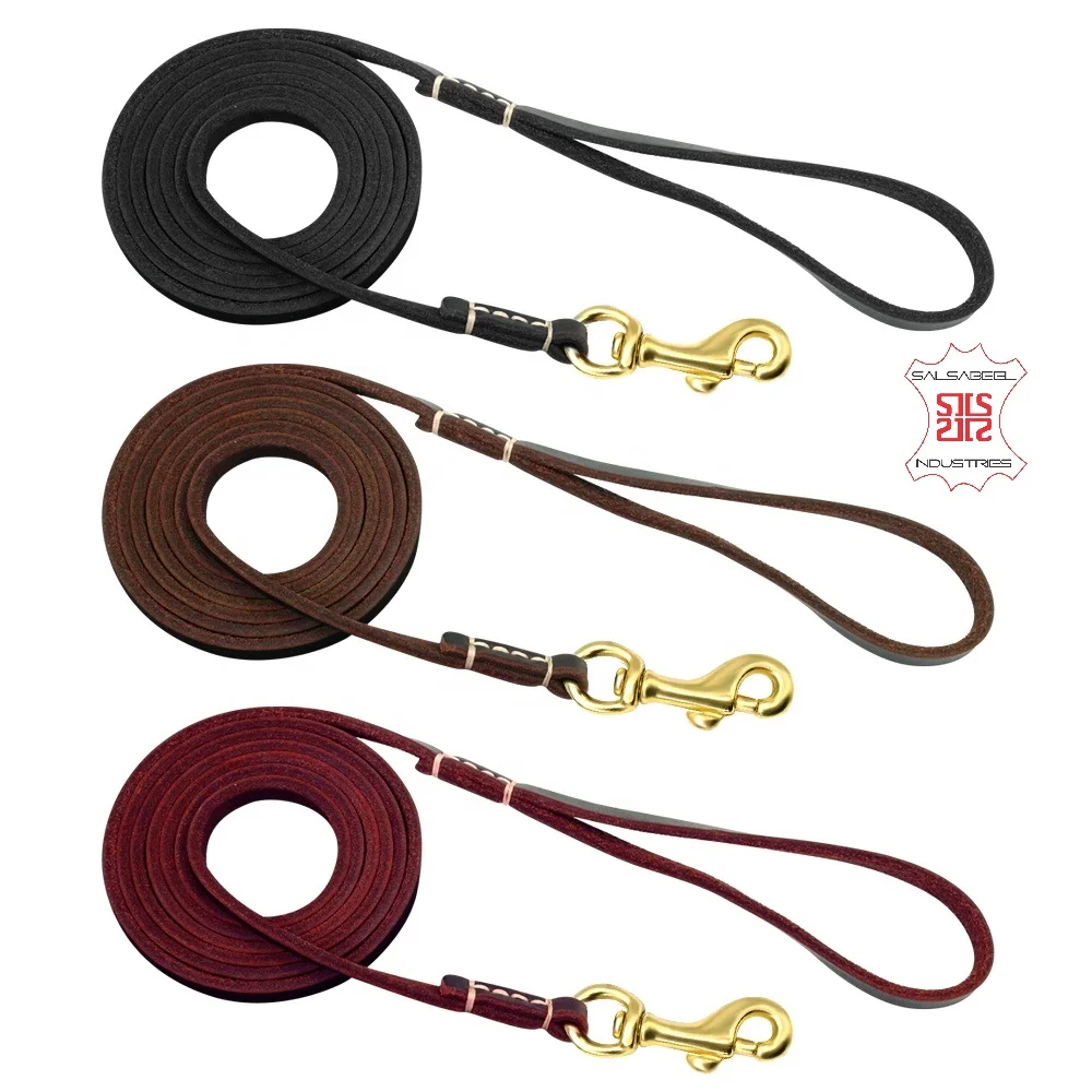 Dog Walking Leash Pet Dog Luxury Genuine Leather Leash  FOB Reference