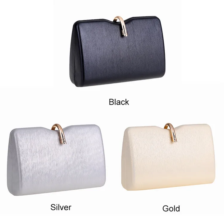 New 2019 Fashion Black Gold Silver Mini Handbag Women Wedding Party Evening Clutch Bag Bridal Purse