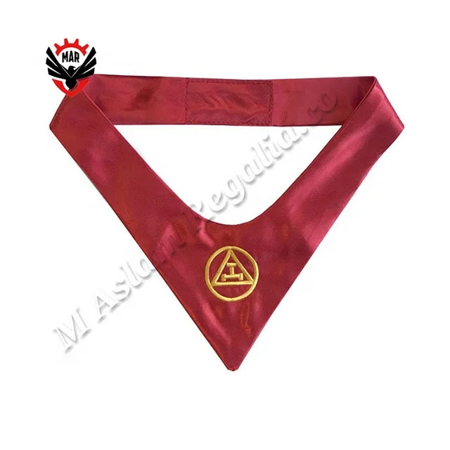 Provincial Past Master Royal Blue Masonic Cravat Collarette Square & Compass with G