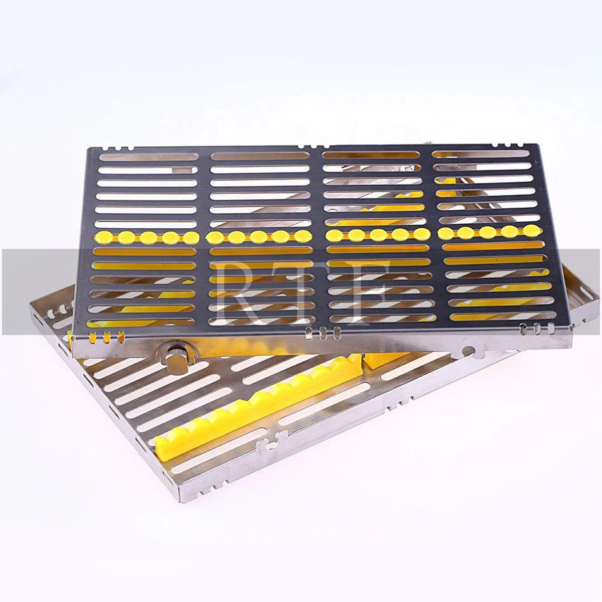 Dental Sterilization Rack Surgical Autoclavable Sterilization Box Dental Cassette File Burs Disinfection Tray Dentist Tools
