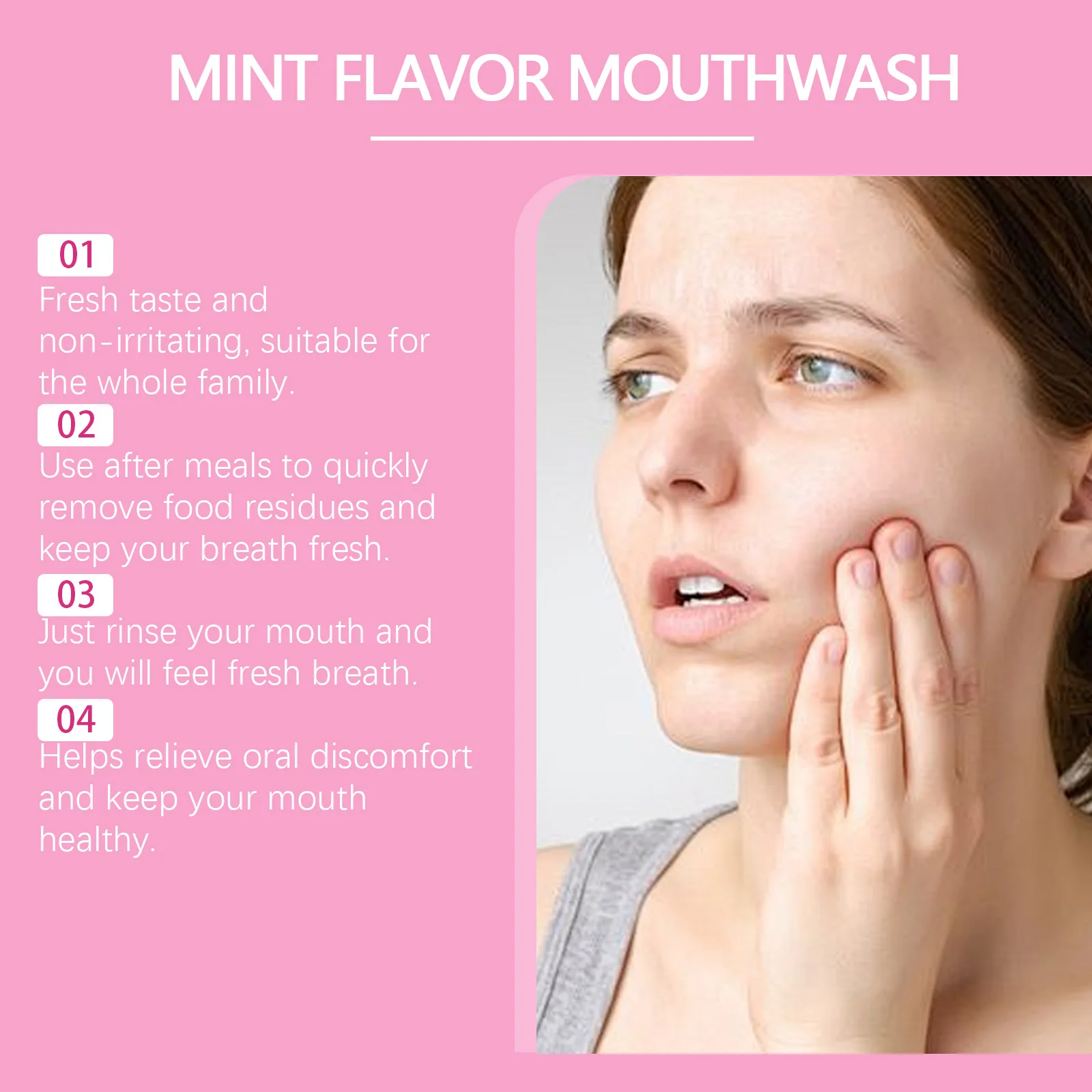 Mouth Wash for Adults and Kids Oral Care and Hygiene Bad Breath Treatment and Gum Mouthwash