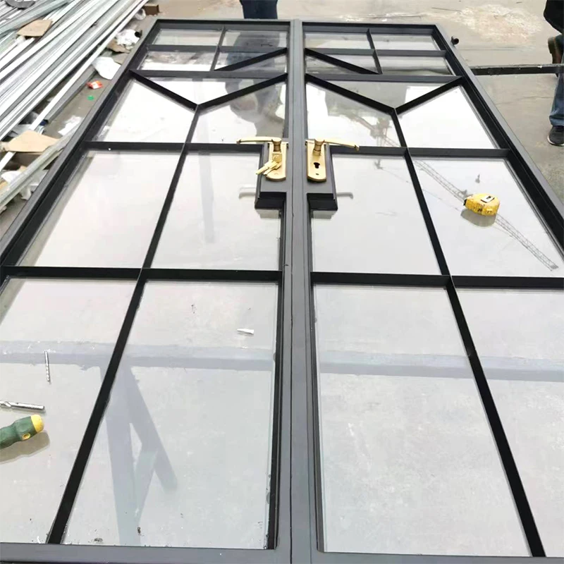 Hot Rolled Solid Steel Glass System 37 Series Custom OEM ODM Door and Window