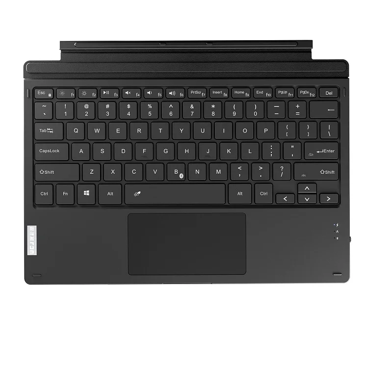 Ultra-thin Rechargeable 7-color RGB Backlit Wireless BT 5.0 Tablet keyboard for WINDOWS SURFACE Pro