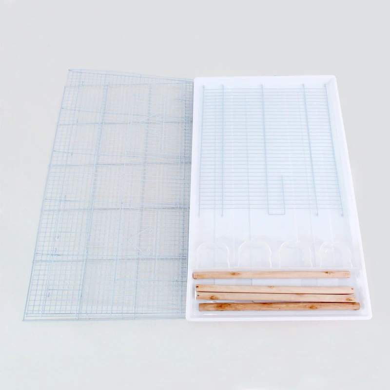 Wholesale Oversize Aulas Para Pajaros Double Breeding Mouth Pigeon Parrot Bird Metal Cages With Partition