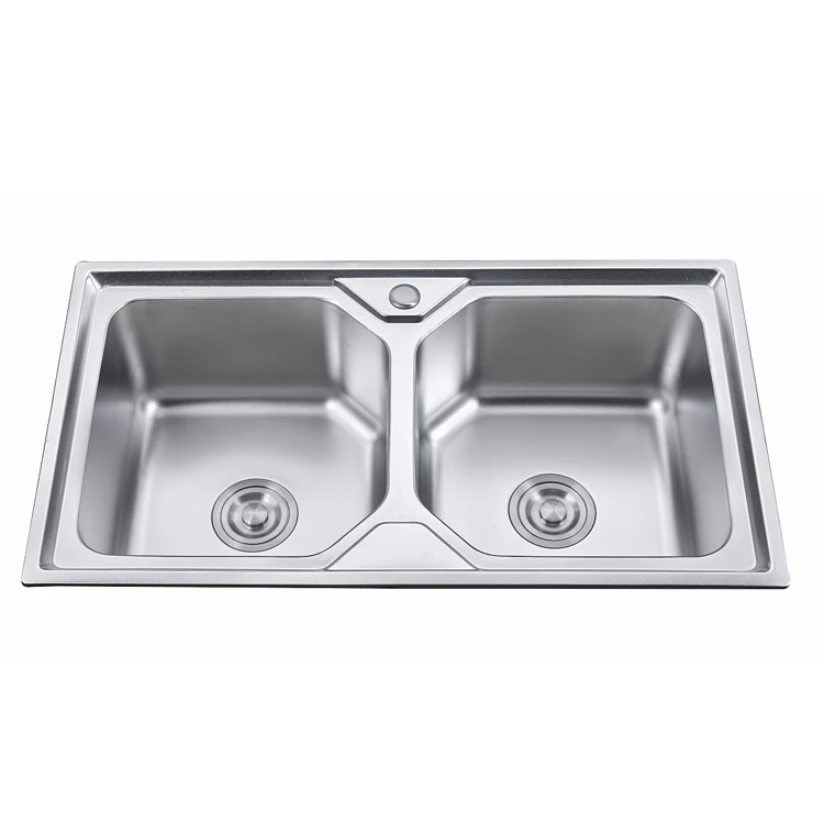 Customized Luxury Double Bowl 304 Stainless Steel Kitchen Sink