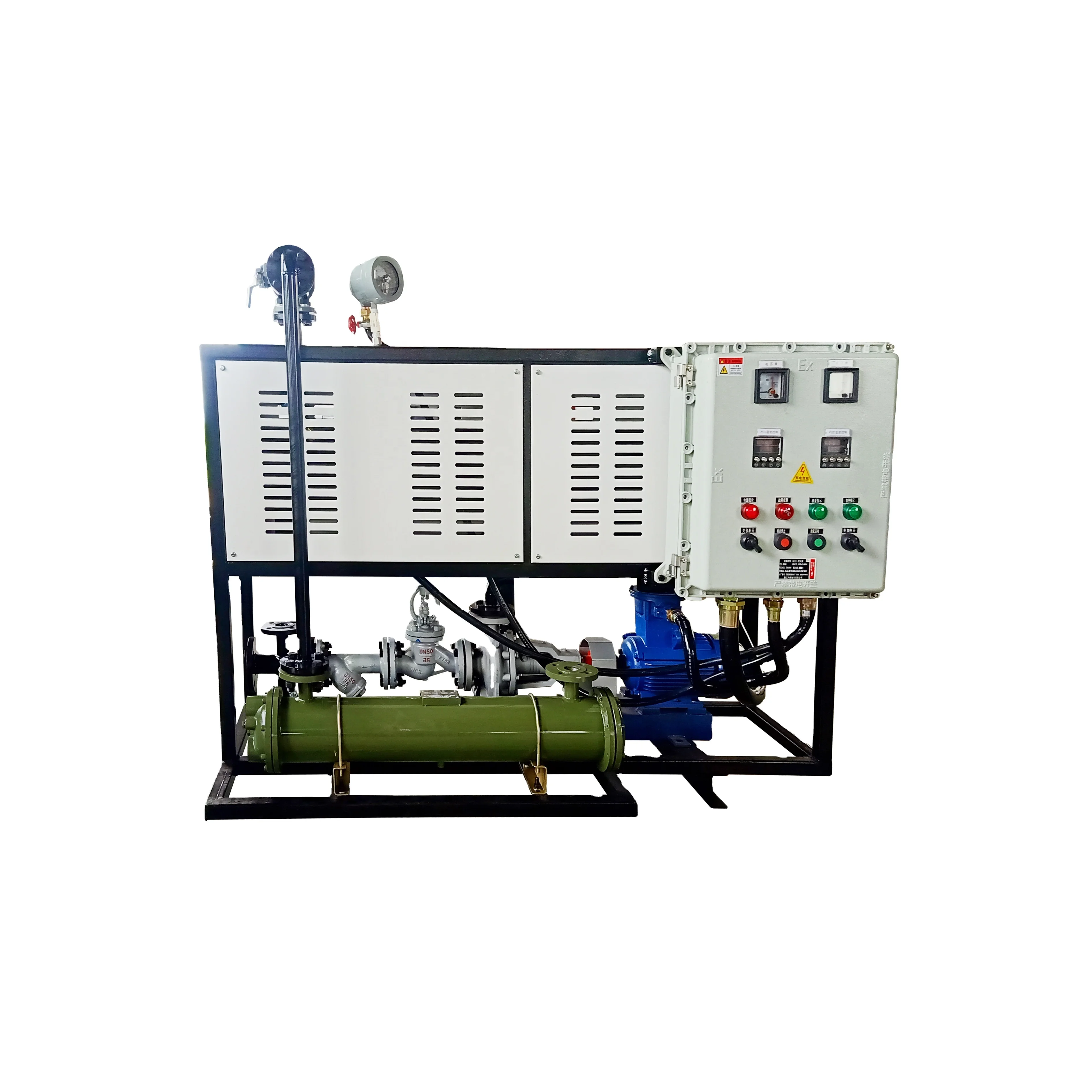 Electric thermal oil furnace with control cabinet thermal oil heater for reaction kettle