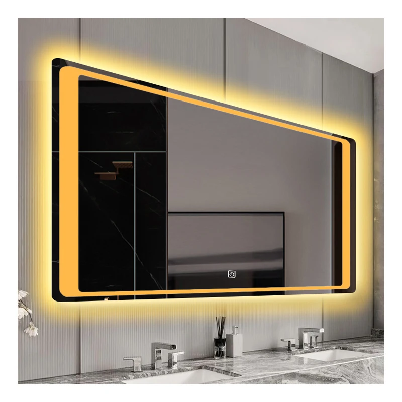 
Frameless Touch Rectangle Bathrooms Mirror With Led Light 