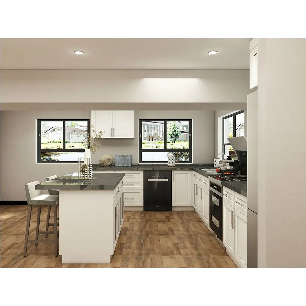 Kitchen Cabinets Solid Wood Kitchen Furniture Foshan Factory Furniture Kitchen