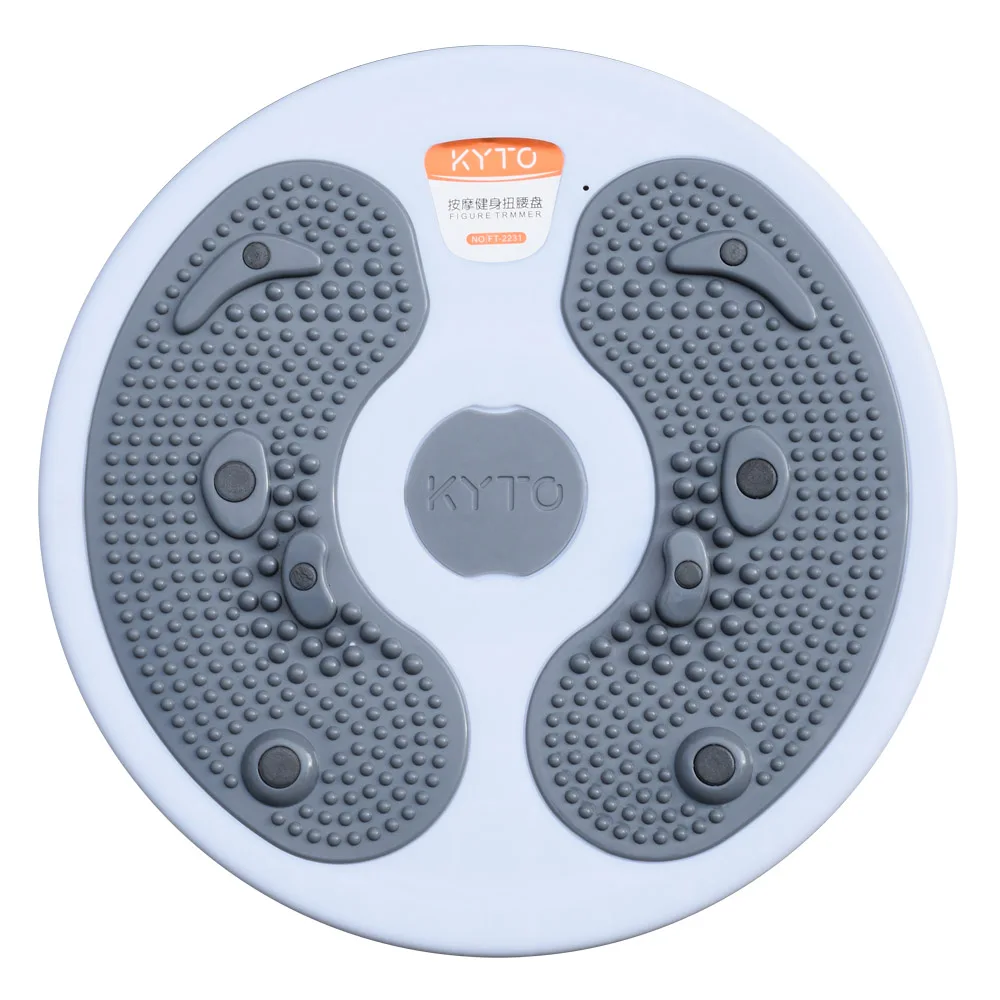 KYTO Waist Disc Fitness Figure Trimmer Twist Board Slimming Body Equipment-Foot-shaped Pedal Balance Board For  Sports KYTO2231