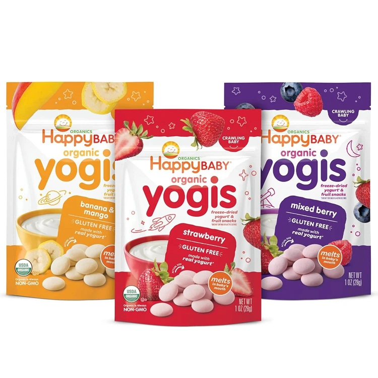 Custom Plastic Freeze-dried Yogurt Bag Smell Proof Stand Up Pouch Freeze Dried Candy Gummy Packaging Bags