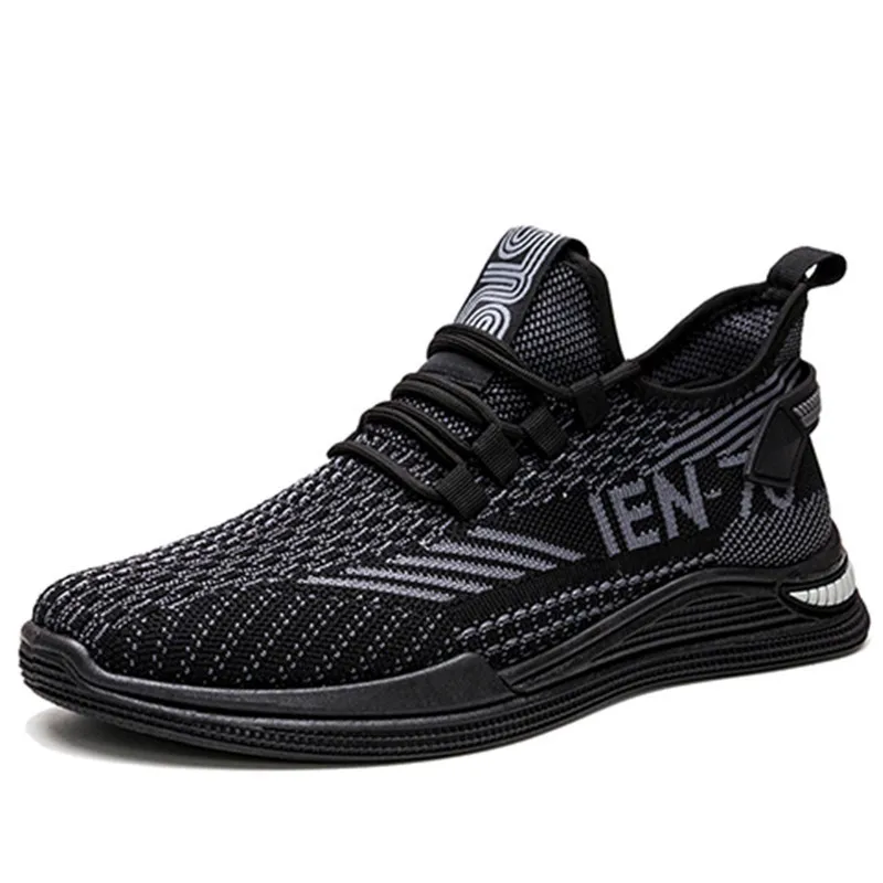 china factories black flying knit  durable lightweight breathable walking  sneakers  sports   american  running   sneakers  wate