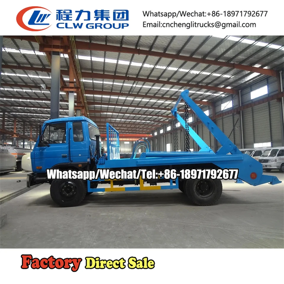 Cheap price Swing Arm Garbage Truck 4x2 hydraulic arm roll off container garbage truck for sale